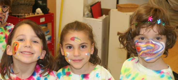 Small children at school